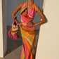 Multi Abstract Sabine Dress OMFORT