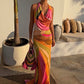 Multi Abstract Sabine Dress OMFORT
