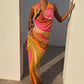 Multi Abstract Sabine Dress OMFORT