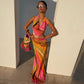 Multi Abstract Sabine Dress OMFORT