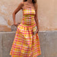 Check Lola Mid-axi Dress OMFORT