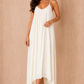 Olene Cream Trapeze Maxi Dress OMFORT