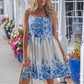 Riviera Garden Smocked Mini Dress - Blue OMFORT