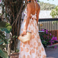 Solea Blush Print Halter Maxi Dress OMFORT