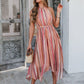 Steve Madden Dalina Pink Halter Midi Dress OMFORT