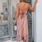 Steve Madden Dalina Pink Halter Midi Dress OMFORT